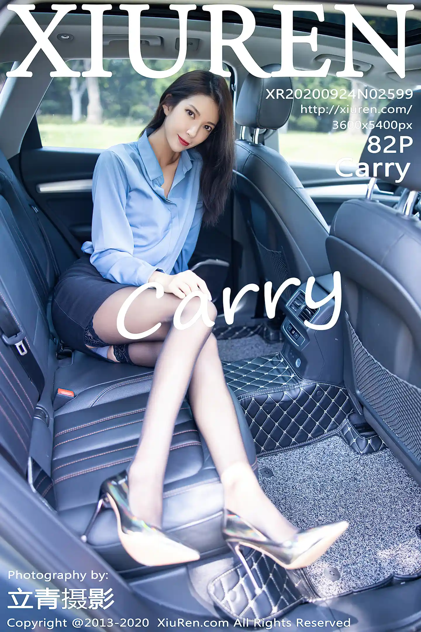 [XiuRen秀人网]No.2599_气质美女Carry香车美人车拍主题性感内衣配黑丝袜极致魅惑写真82P-秀人网 - XiuRen.Space